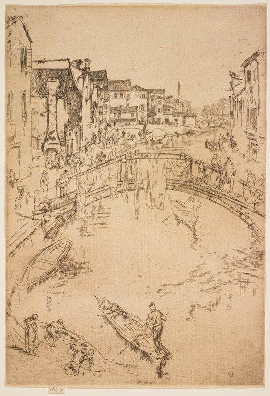 The Bridge from The Second Venice Set — James Abbott McNeill Whistler