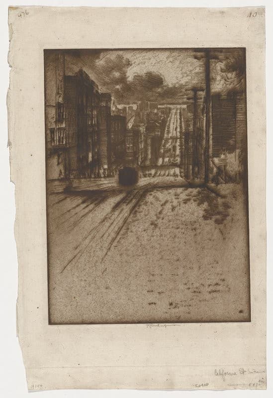 California Street, San Francisco — Joseph Pennell