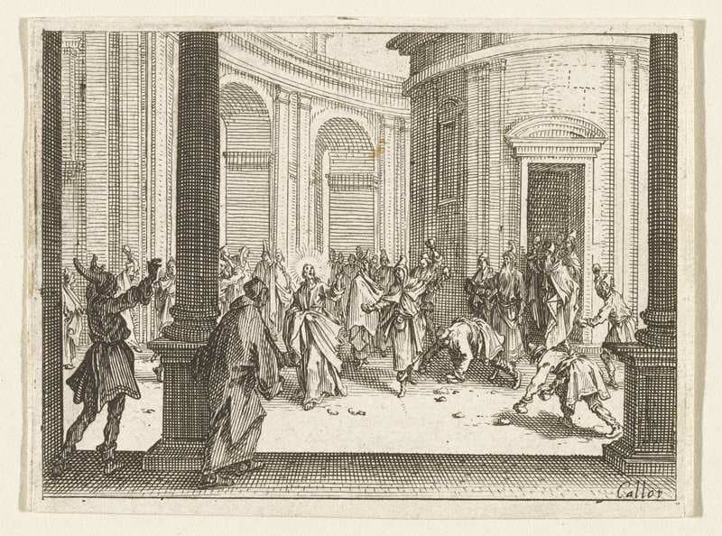 Christ in the Temple — Jacques Callot
