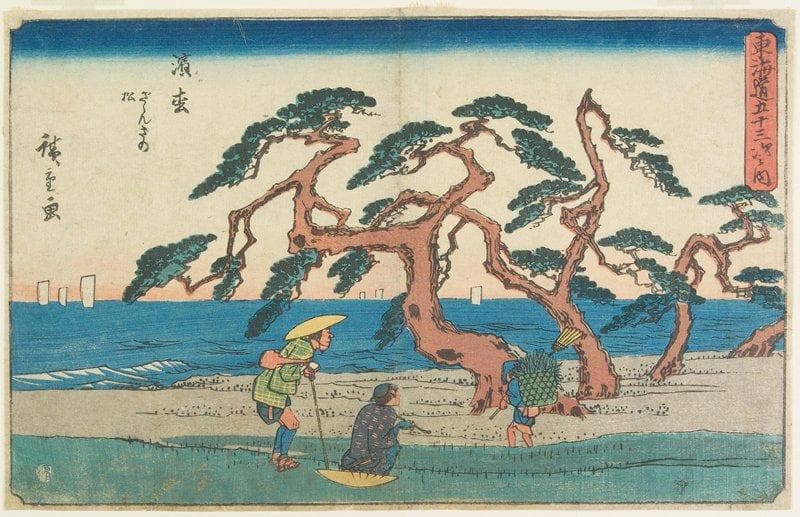 The Pine Field in Hamamatsu — Andō Hiroshige