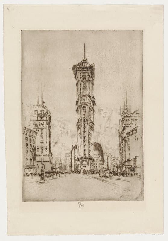 The Times Building — Joseph Pennell