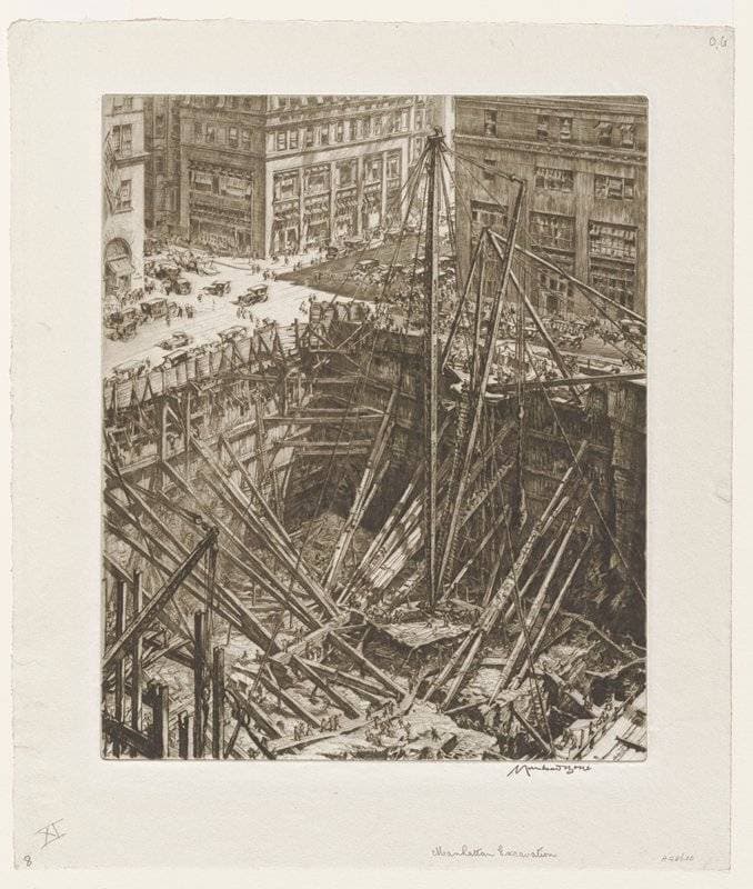 Manhattan Excavation — Muirhead Bone