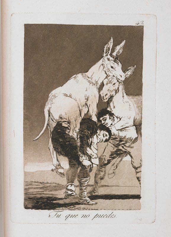 Tu que no puedes — Francisco Goya