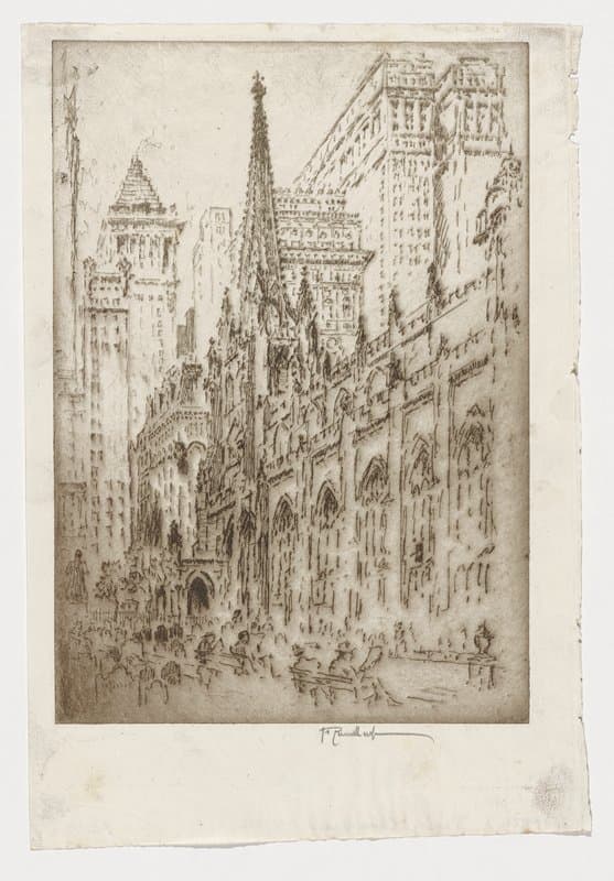Trinity Churchyard — Joseph Pennell