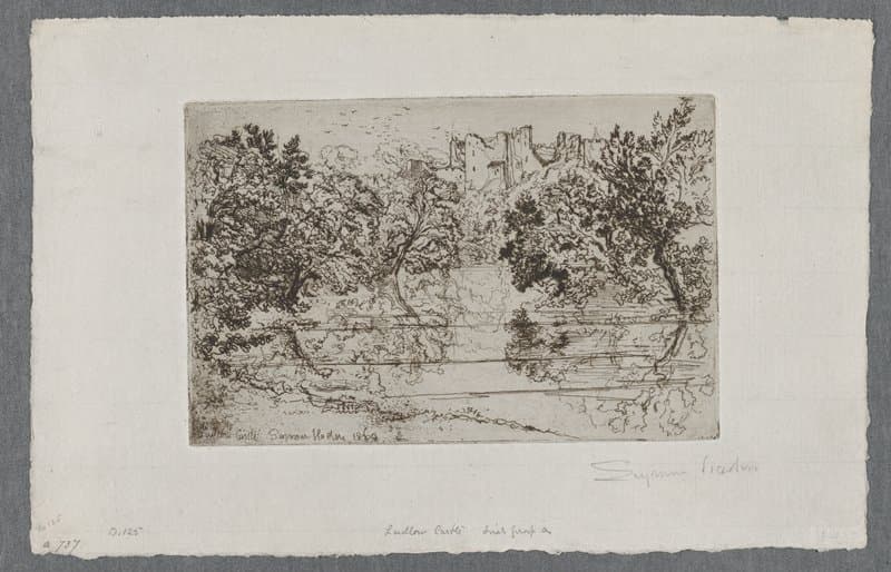 Ludlow Castle — Francis Seymour Haden