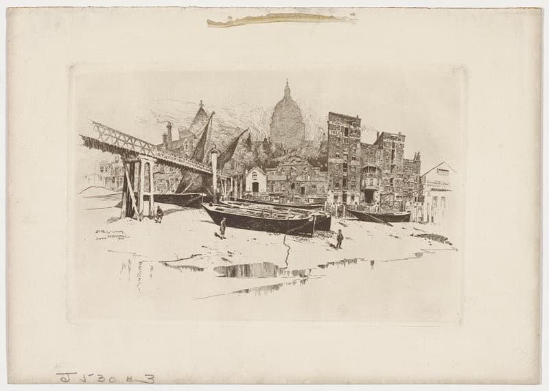 St. Pauls Wharf — Joseph Pennell