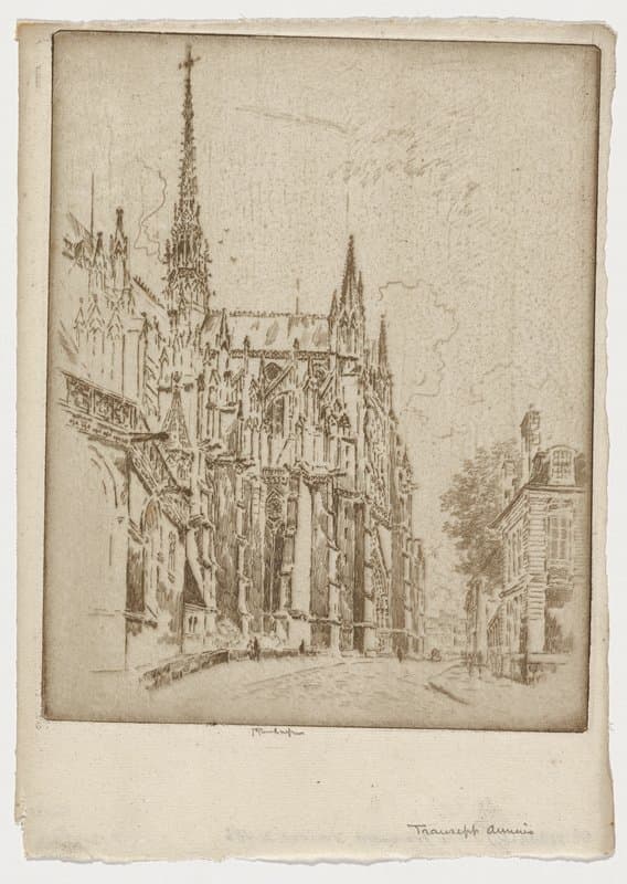 The Transept, Amiens — Joseph Pennell