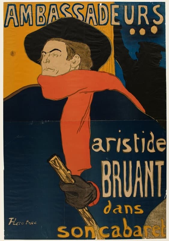 Ambassadeurs: Aristide Bruant dans son cabaret — Henri de Toulouse-Lautrec