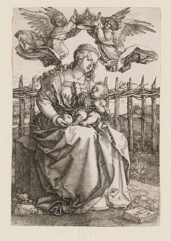 Virgin Crowned by Two Angels — Albrecht Dürer