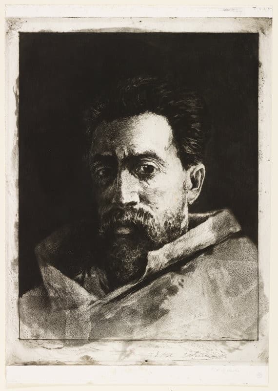 Self-portrait — Henri-Charles Guérard