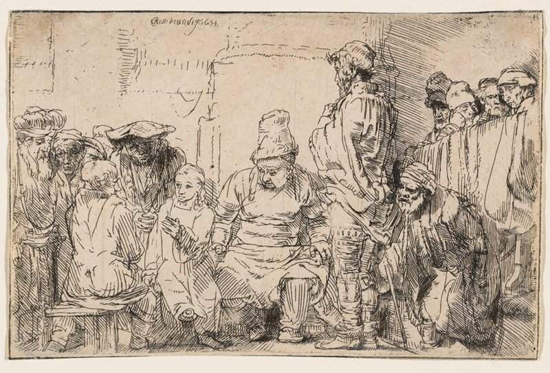 Christ Disputing with the Doctors — Rembrandt van Rijn