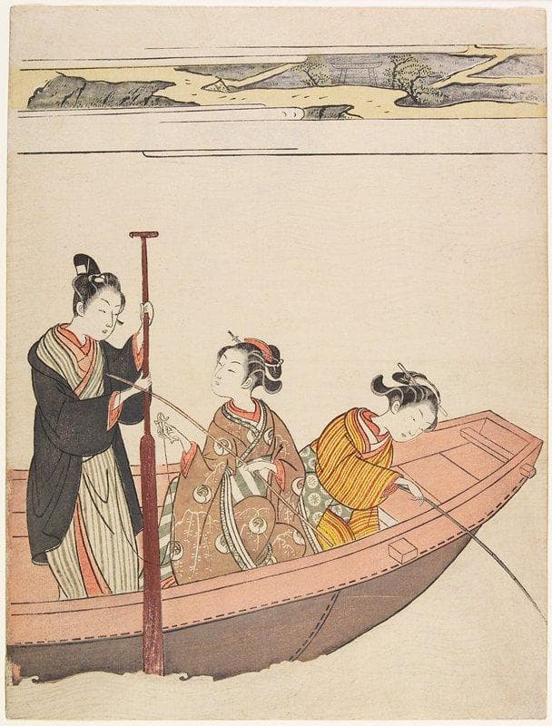 A Fishing Party — Suzuki Harunobu