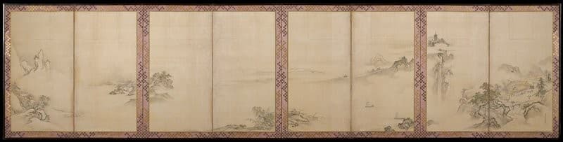 Eight Views of the Xiao and Xiang Rivers — Kano Tan'yū