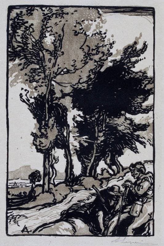 Sentier en Bourgogne — Alphonse Legros