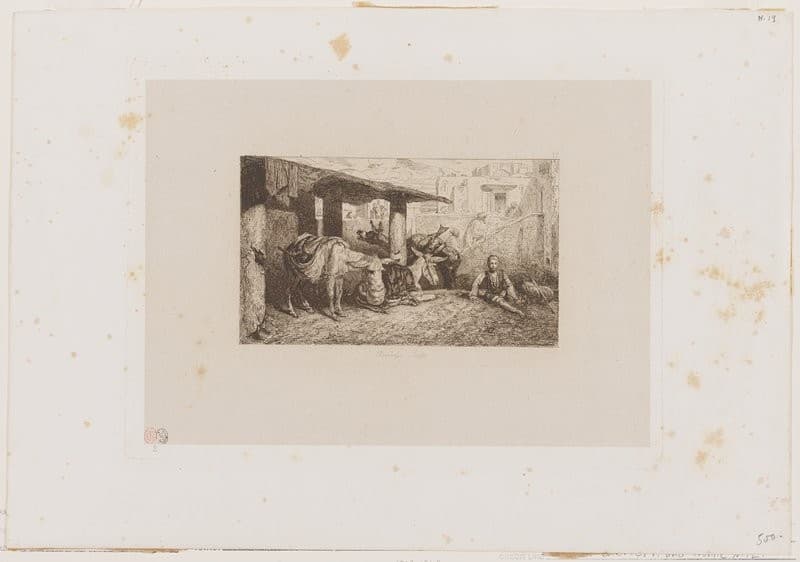 Orientalist Scene — Alexandre-Gabriel Decamps