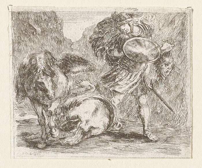 Persée et Méduse, Persée fils de Jupiter . . . — Stefano Della Bella