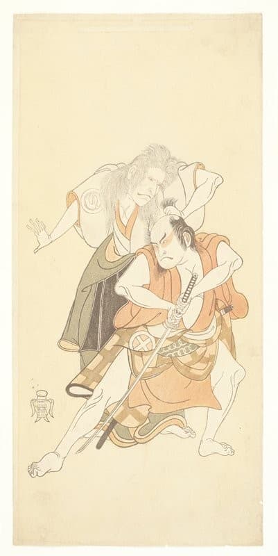 Sawamura Sōjūrō II and Ōtani Hiroji III — Katsukawa Shunshō