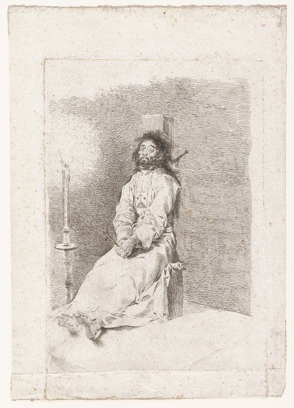 Garrotted Man — Francisco Goya