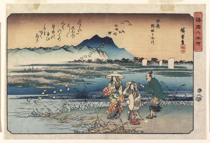 Noda Jewel River in Mutsu Province — Andō Hiroshige