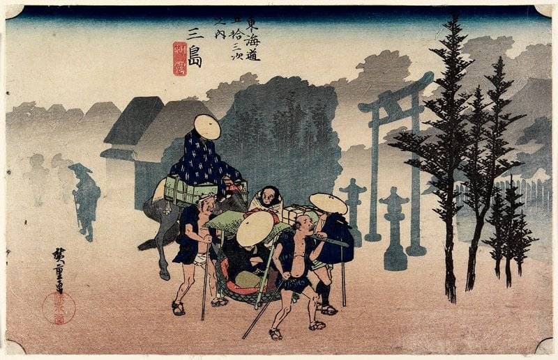 Mishima, asagiri — Andō Hiroshige