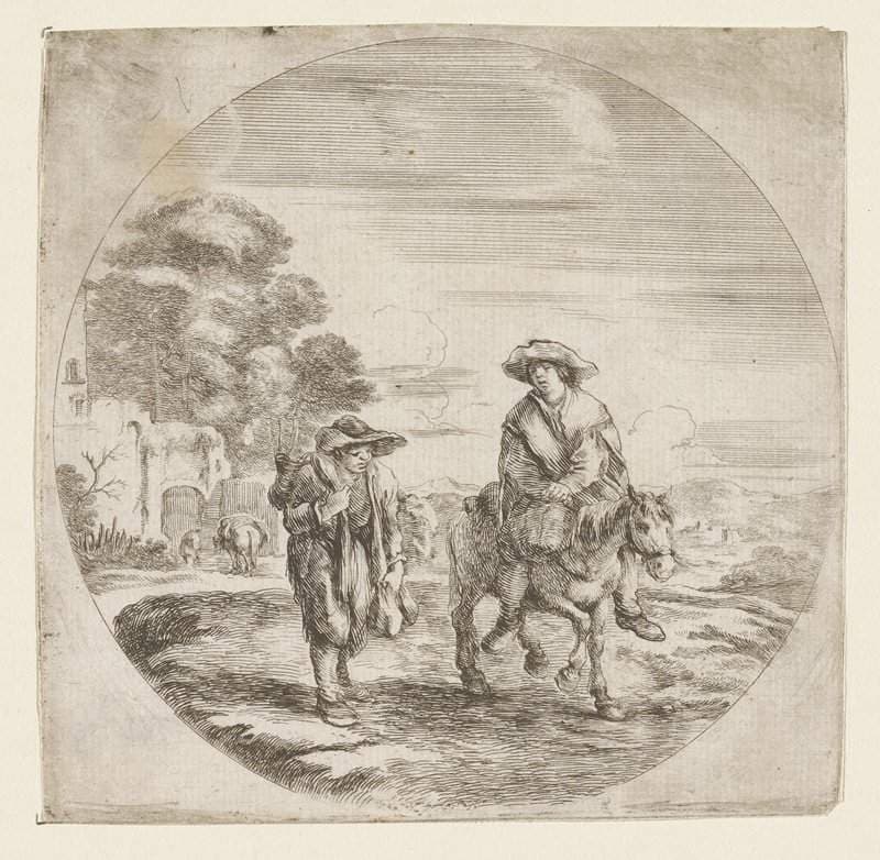 Peasant on Horseback — Stefano Della Bella