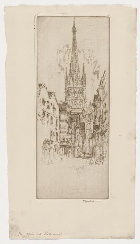 La Flêche, Rouen — Joseph Pennell