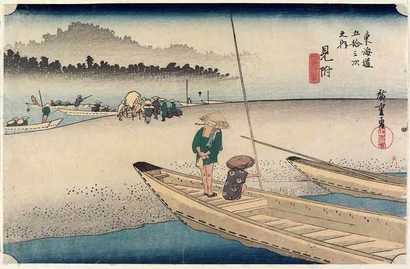 Mitsuke: Tenryū River View — Andō Hiroshige