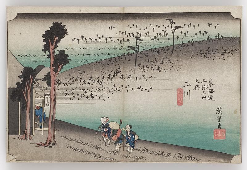Futakawa--Sarugababa Hill — Andō Hiroshige
