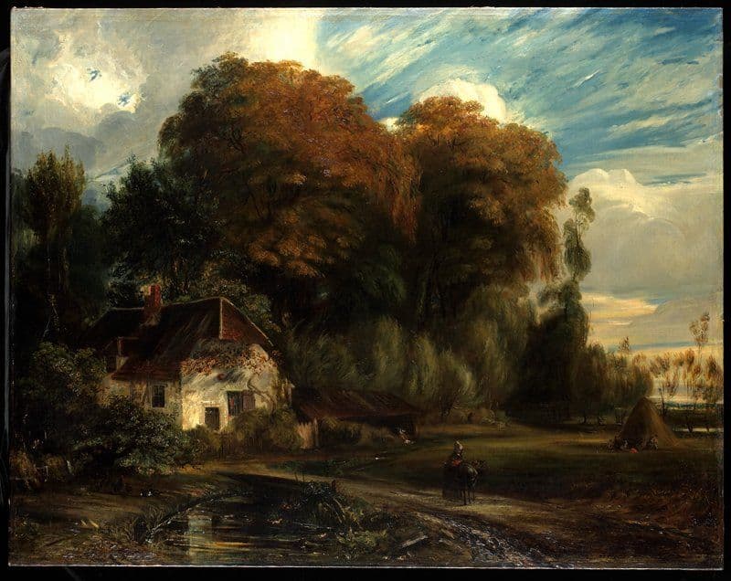 Caretaker's Cottage in the Forest of Compiegne — Paul Huet