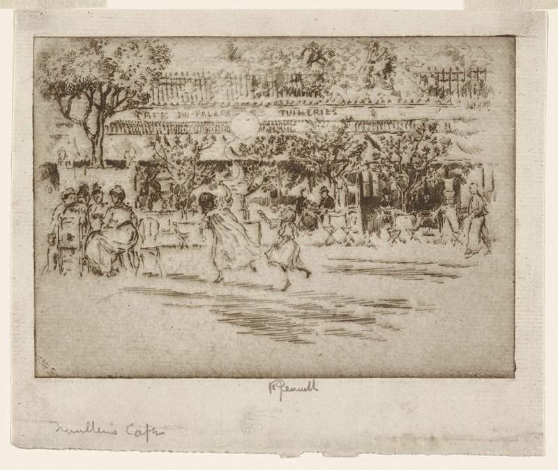 Café Tuilleries — Joseph Pennell