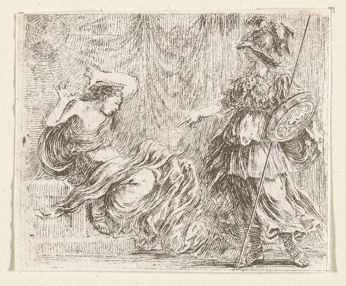 Pallas et Arachné, Arachné Lydienne . . . — Stefano Della Bella