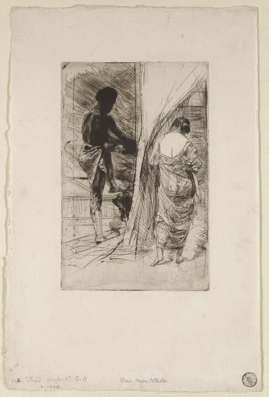 The Turkish Bath - With Two Figures — Francis Seymour Haden