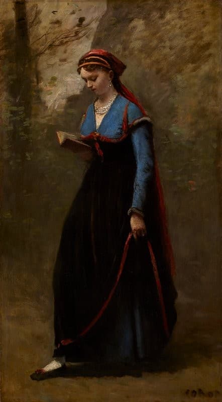 The Reader — Jean-Baptiste-Camille Corot