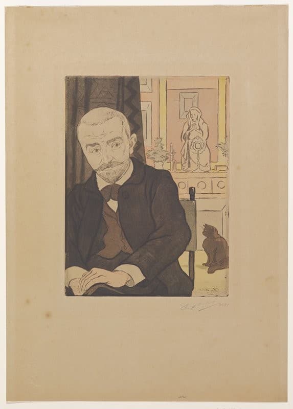 Portrait of Huysmans — Eugène Delâtre