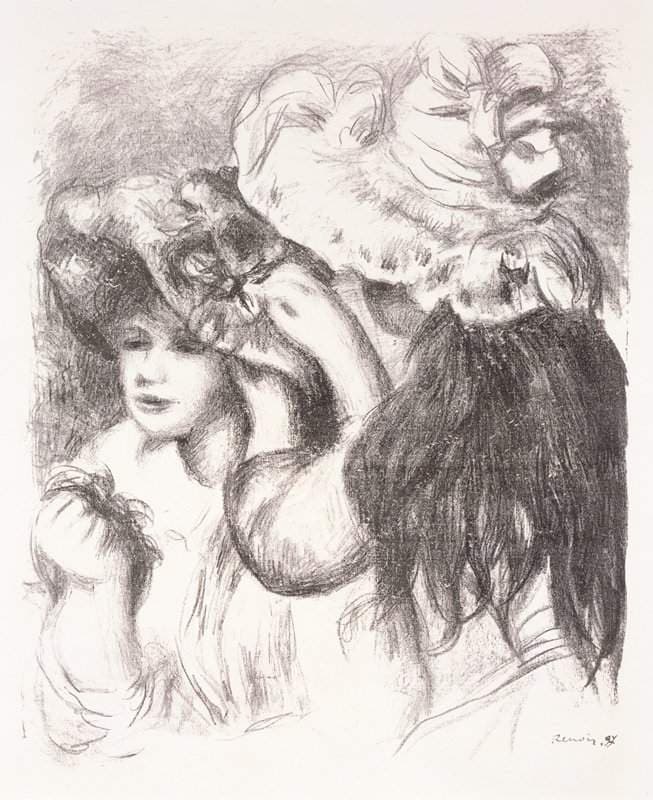 The Hat Pin — Pierre-Auguste Renoir