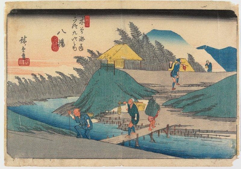 No. 25, Yawata — Andō Hiroshige