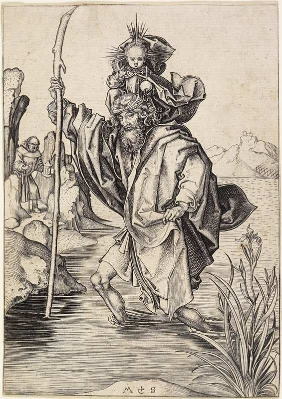 Saint Christopher — Martin Schongauer