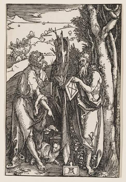 St. John the Baptist and St. Onuphrius — Albrecht Dürer
