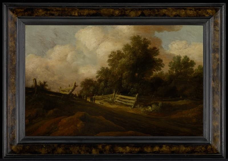Landscape with Two Figures and a Dog — Pieter de Molijn