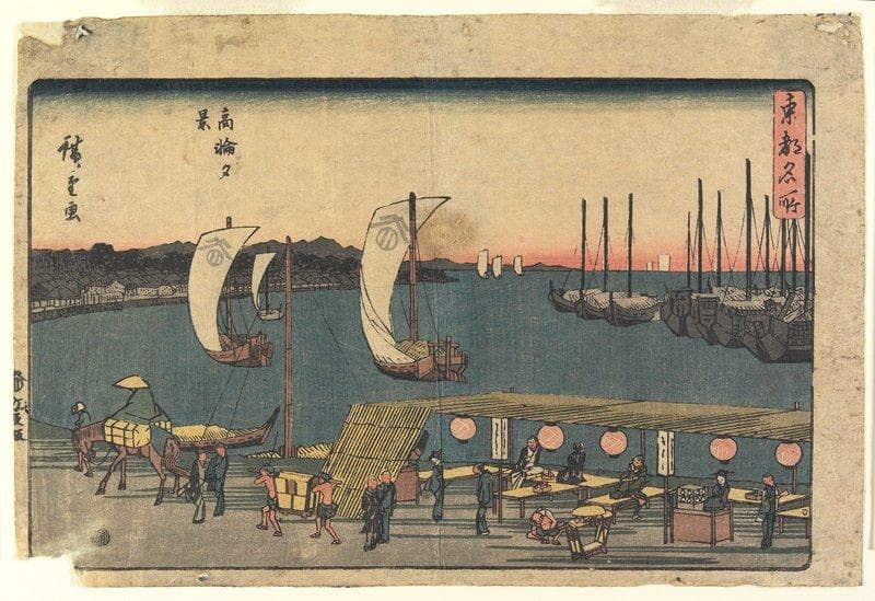 Evening View of Takanawa — Andō Hiroshige