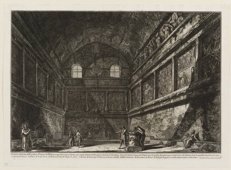 Temple of Bacchus - Interior — Giovanni Battista Piranesi