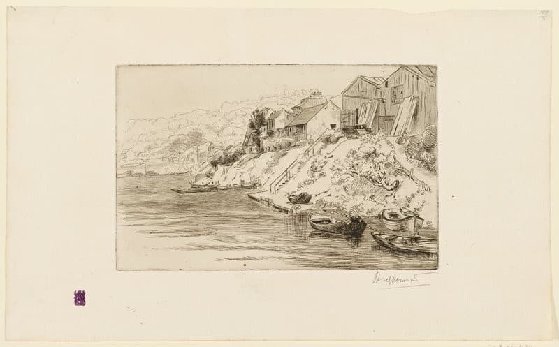 La Scierie du Bas-Meudon — Félix Bracquemond