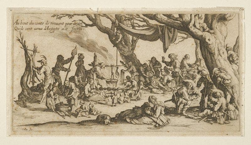 Les appret du festin — Jacques Callot