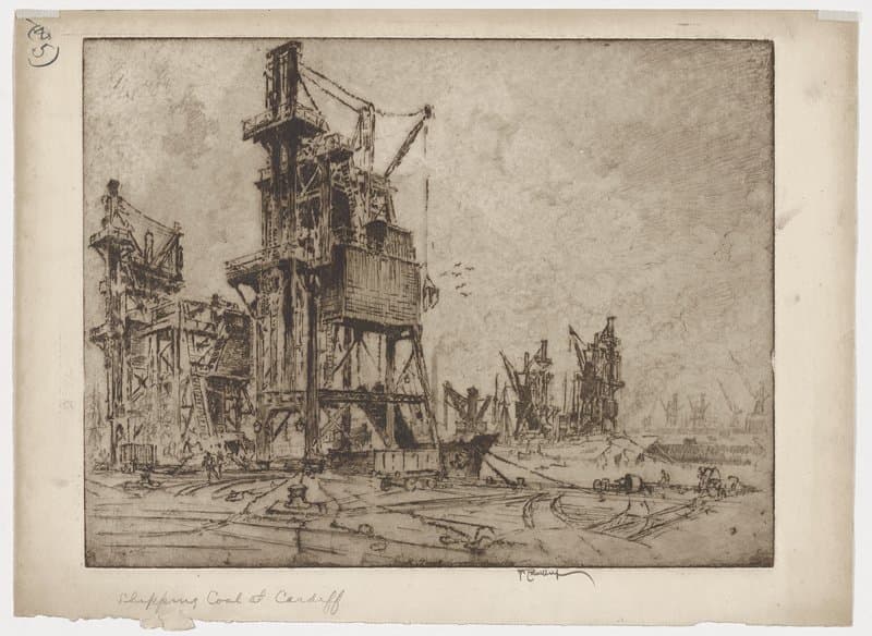 Coal at Cardiff — Joseph Pennell