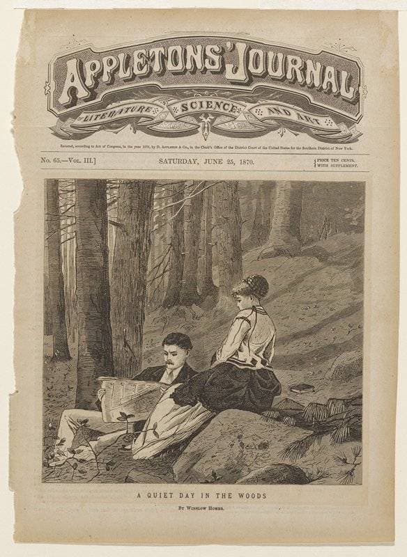 A Quiet Day in the Woods — Winslow Homer