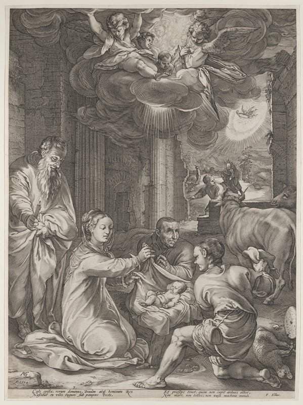 The Adoration of the Shepherds — Hendrik Goltzius