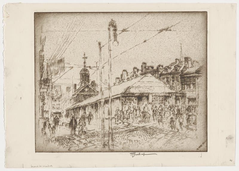 Second Street Market, Philadelphia — Joseph Pennell