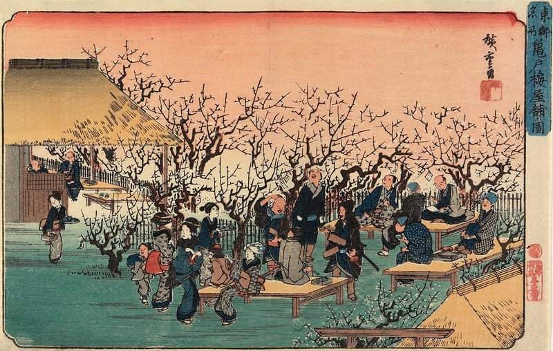 View of the Plum Garden at Kameido — Andō Hiroshige