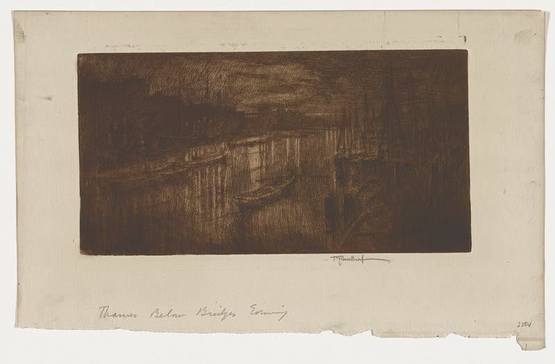 Thames Below the Bridges, Night — Joseph Pennell