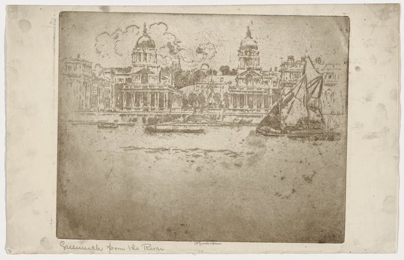 Greenwich from the River — Joseph Pennell